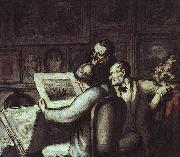 Honore  Daumier The Print Collectors oil painting artist